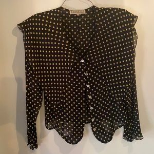 Vintage Georgiou 100% silk blouse